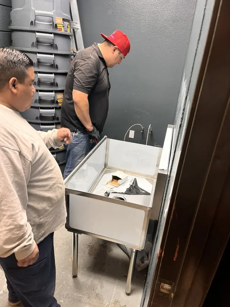 Commercial plumbing and sink installation in Perryman